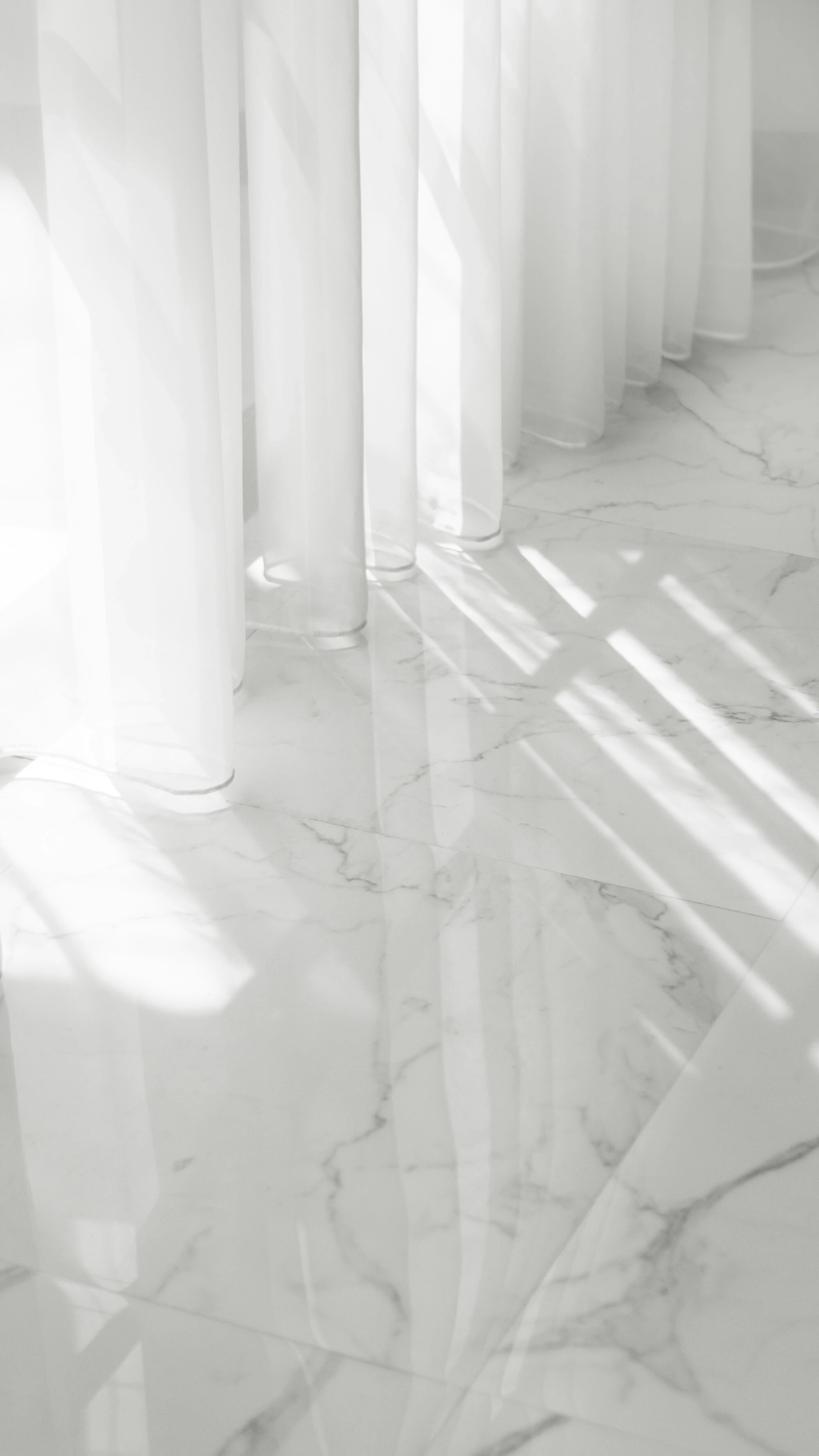 Nice white marble tiled floor